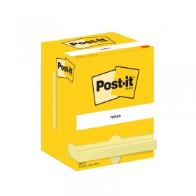 Karteczki samoprzylepne post-it® (657), 102x76mm, 12x100 kart., żółte