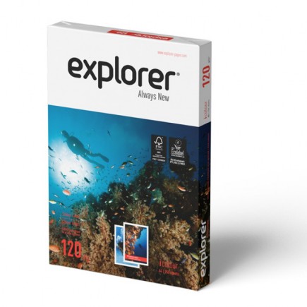 Papier ksero explorer icolour fsc, a3, klasa a, 120gsm, 500 ark. - 4 szt