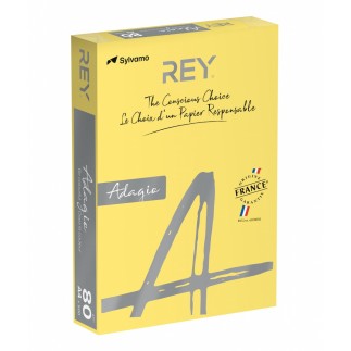 Papier ksero rey adagio, a4, 80gsm, 58 żółty cytrynowy intense *ryada080x411 r100 - 5 szt