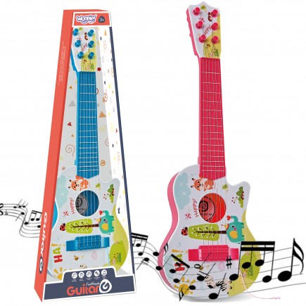 Woopie gitara akustyczna dla dzieci czerwona 55 cm