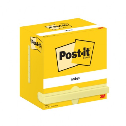 Bloczek samoprzylepny post-it, 76x127mm, 12x100 kart., żółty