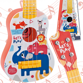 Woopie gitara klasyczna dla dzieci czerwona 57cm