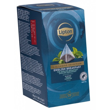 Herbata lipton, piramidki, exclusive selection, english breakfast, 25 torebek