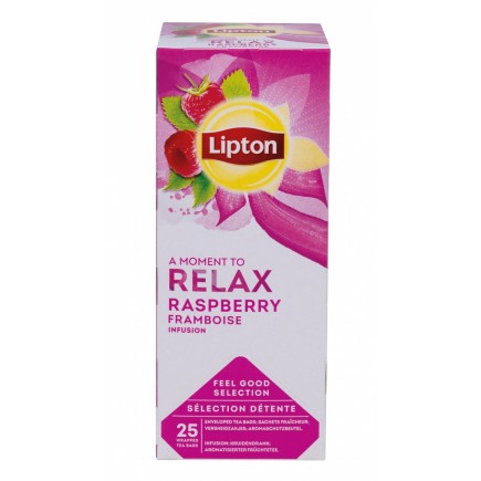Herbata lipton relax, malina, 25 torebek