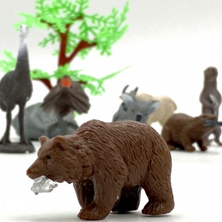 Woopie zestaw figurki dzikie zwierzęta 15 szt.