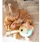 Tooky toy drewniane banjo nauka gry dla dzieci z motywem morza