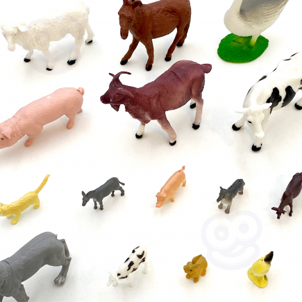 Woopie zestaw figurki zwierzęta farma 34 szt.