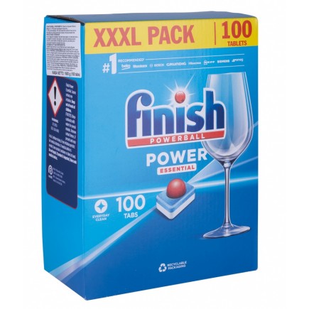 Tabletki do zmywarki finish power essential, 100szt., fresh