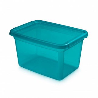 Pojemnik do przechowywania moxom basestore color, 15l, transparentny niebieski