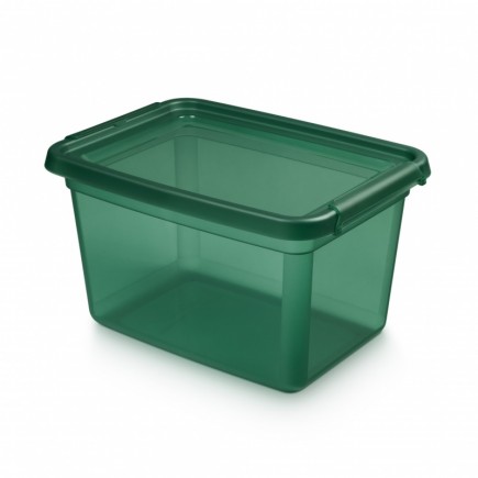 Pojemnik do przechowywania moxom basestore color, 15l, transparentny zielony