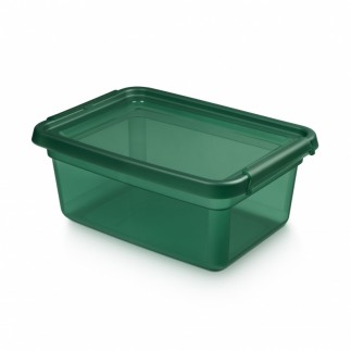 Pojemnik do przechowywania moxom basestore color, 12,5l, transparentny zielony