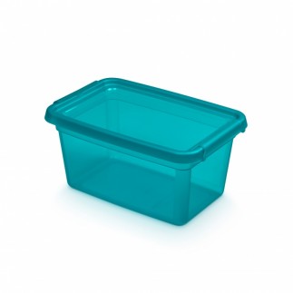 Pojemnik do przechowywania moxom basestore color, 4,5l, transparentny niebieski