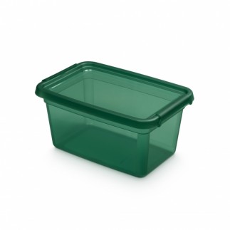 Pojemnik do przechowywania moxom basestore color, 4,5l, transparentny zielony