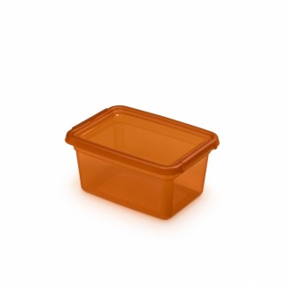 Pojemnik do przechowywania moxom basestore color, 1,5l, transparentny pomarańczowy