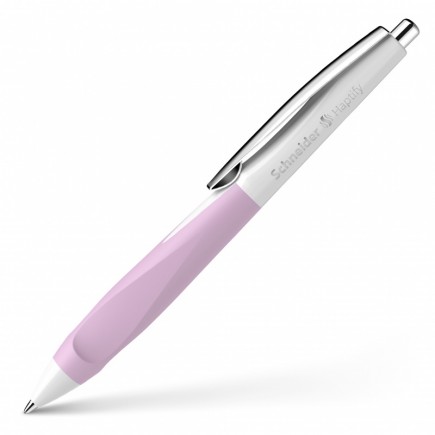 Długopis automatyczny schneider haptify, m, biało-liliowy