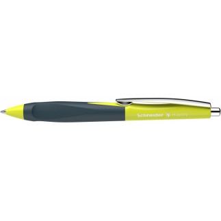 Długopis automatyczny schneider haptify, m, grafitowo-żółty