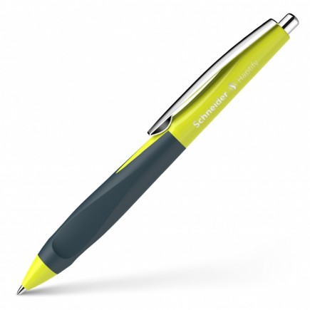 Długopis automatyczny schneider haptify, m, grafitowo-żółty