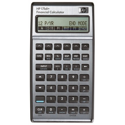 Kalkulator finansowy hp-17biiplus/int, 250 funkcji, 145x81x16mm, srebrny