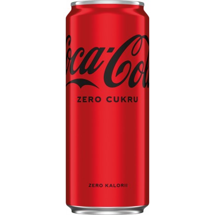 Coca-cola zero, puszka, 0,33l - 24 szt