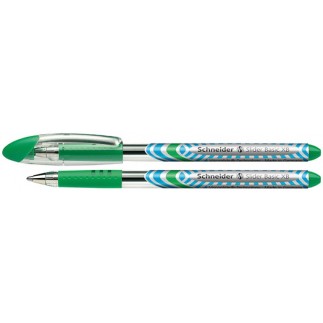 Długopis schneider slider basic, xb, zielony - 10 szt
