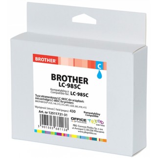 Tusz op k brother lc-985c (do dcp-j125), cyan