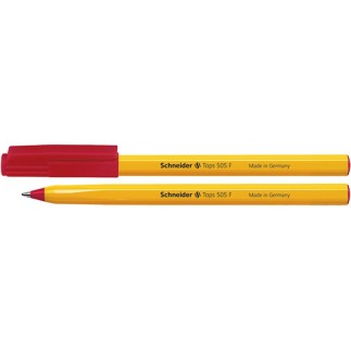 Długopis schneider tops 505, f, czerwony - 50 szt