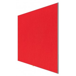 Tablica filcowa nobo, 72x41cm, panoramiczna 32", czerwona