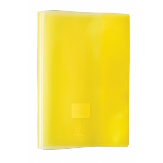 Okładka na zeszyt gimboo, krystaliczna, a5, 150mikr., żółta - 25 szt