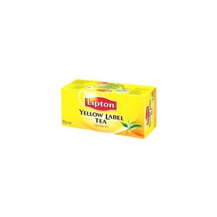 Herbata lipton yellow label, 50 torebek, z zawieszką