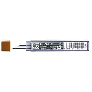 Grafity do ołówków penac 0,5mm, hb - 12 szt