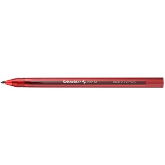 Długopis schneider vizz, m, 1szt., czerwony - 10 szt