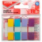 Zakładki indeksujące office products, pp, 12x43mm, 4x35 kart., zawieszka, mix kolorów pastel