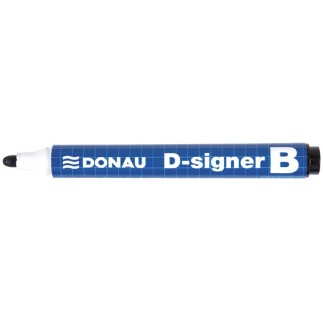 Marker do tablic donau d-signer b, okrągły, 2-4mm (linia), czarny - 10 szt