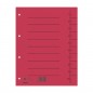 Przekładka donau, karton, a4, 235x300mm, 1-10, 1 karta, czerwona - 100 szt