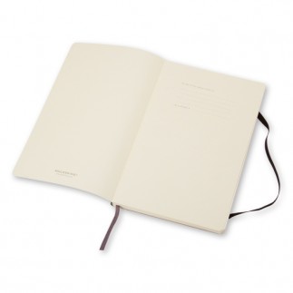 Notes moleskine classic l (13x21cm) gładki, miękka oprawa, 192 strony, czarny