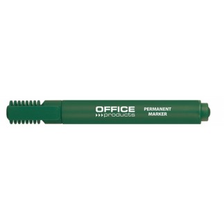 Marker permanentny office products, ścięty, 1-5mm (linia), zielony