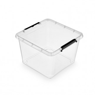 Pojemnik do przechowywania moxom simple box, 32l, transparentny