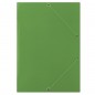 Teczka z gumką donau, karton, a4, 400gsm, 3-skrz., zielona