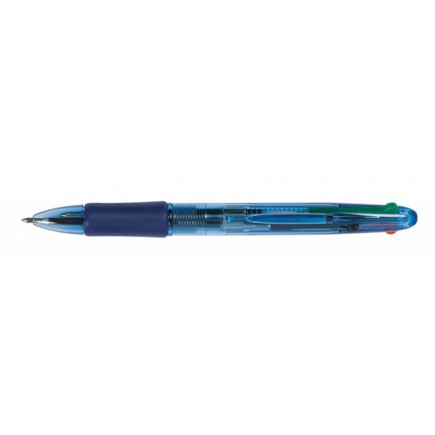 Długopis automatyczny q-connect 4-color 0,7mm (linia), mix kolorów - 10 szt
