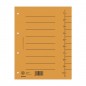 Przekładka donau, karton, a4, 235x300mm, 1-10, 1 karta, pomarańczowa - 100 szt