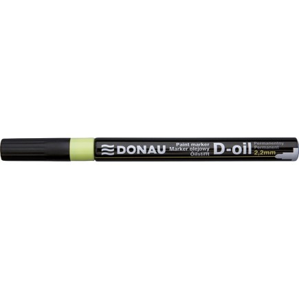 Marker olejowy donau d-oil, okrągły, 2,2mm, żółty