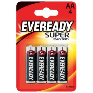 Bateria eveready super heavy duty, aa, r6, 1,5v, 4szt.