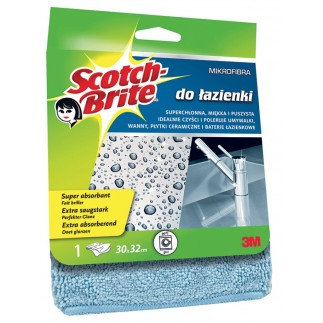 Ścierka z mikrofibry scotch brite™ do łazienki, jasnoniebieska