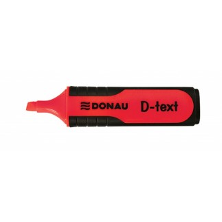 Zakreślacz fluorescencyjny donau d-text, 1-5mm (linia), czerwony - 10 szt