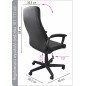 Fotel biurowy office products crete, czarny
