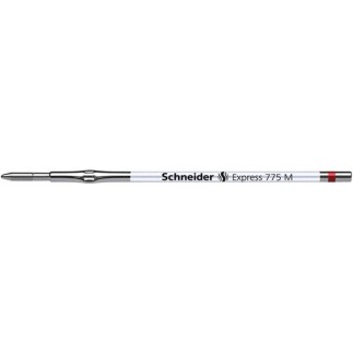 Wkład express 775 do długopisu schneider, m, format x20, czerwony - 10 szt