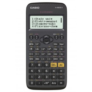 Kalkulator naukowy casio fx-82cex, 379 funkcji, 77x166mm, czarny