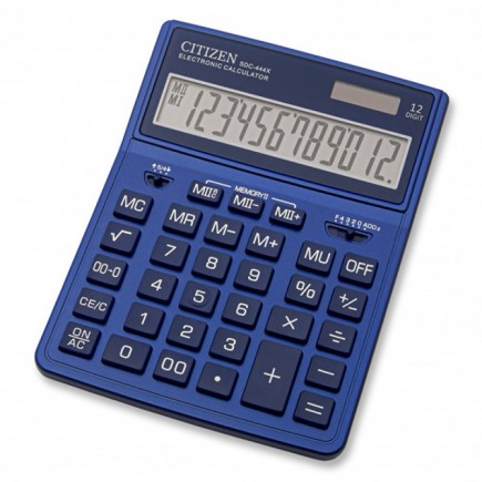 Kalkulator biurowy citizen sdc-444xrnve, 12-cyfrowy, 199x153mm, granatowy