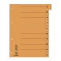 Przekładka donau, karton, a4, 235x300mm, 0-9, 1 karta z perforacją, pomarańczowa - 50 szt
