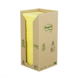 Bloczek samoprzylepny ekologiczny post-it® (r330-1t), 76x76mm, żółty